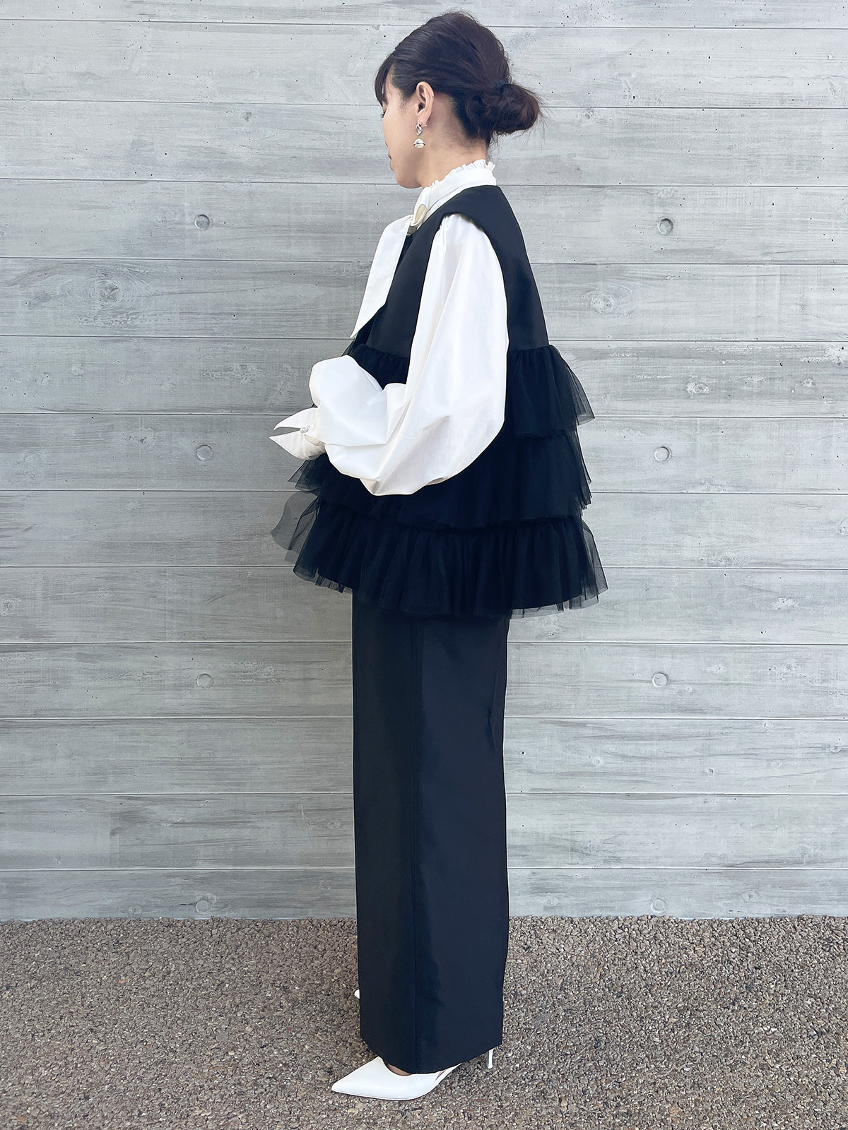 DANDAN tulle gillet / DANDAN チュールジレ