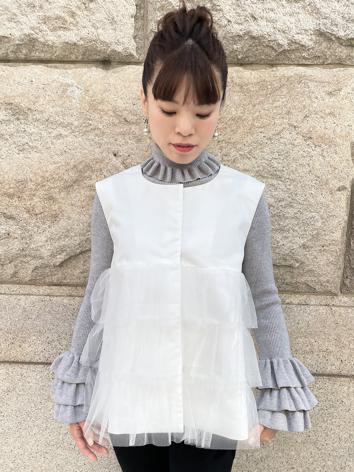 DANDAN tulle gillet / DANDAN チュールジレ