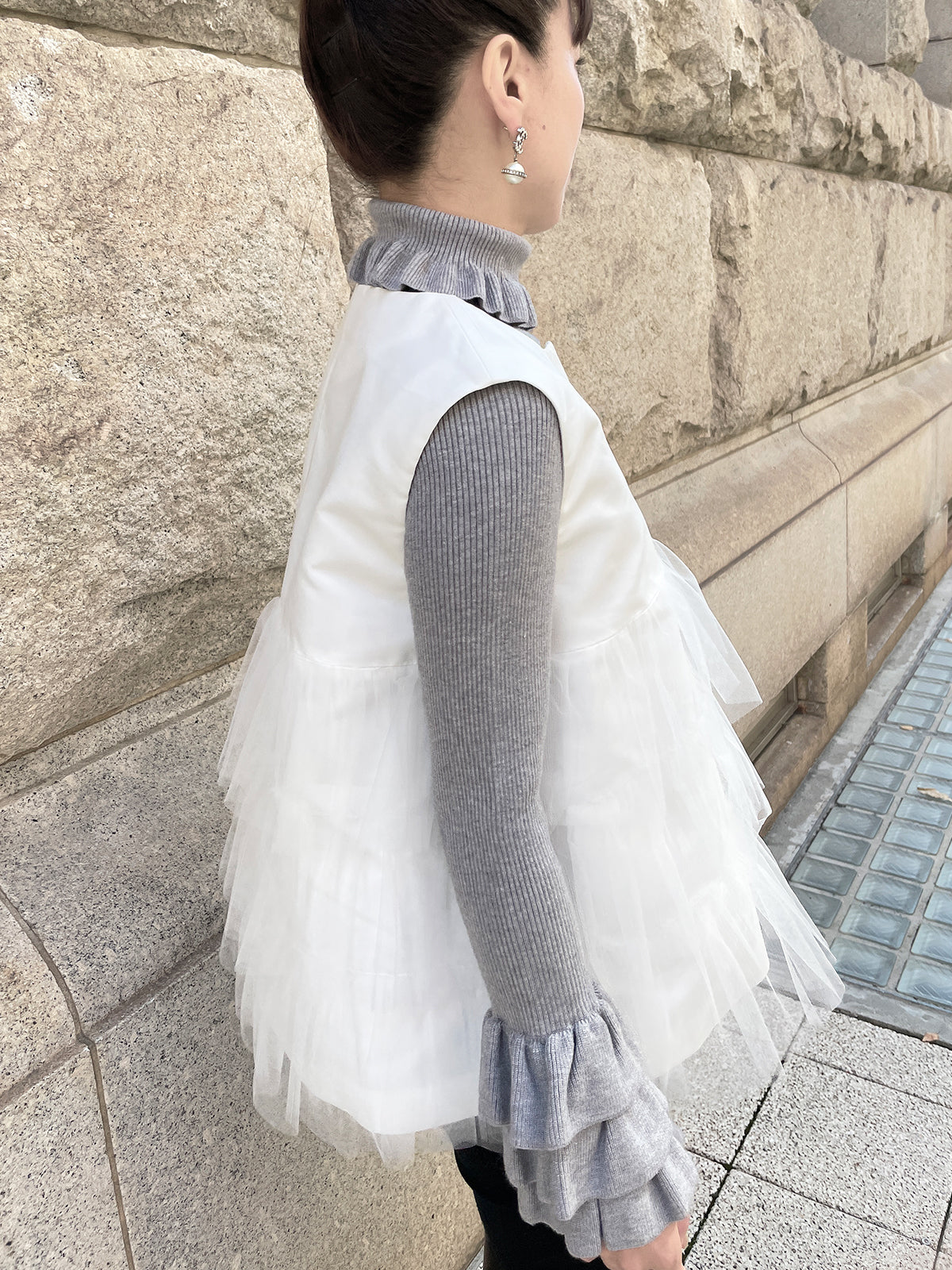 DANDAN tulle gillet / DANDAN チュールジレ
