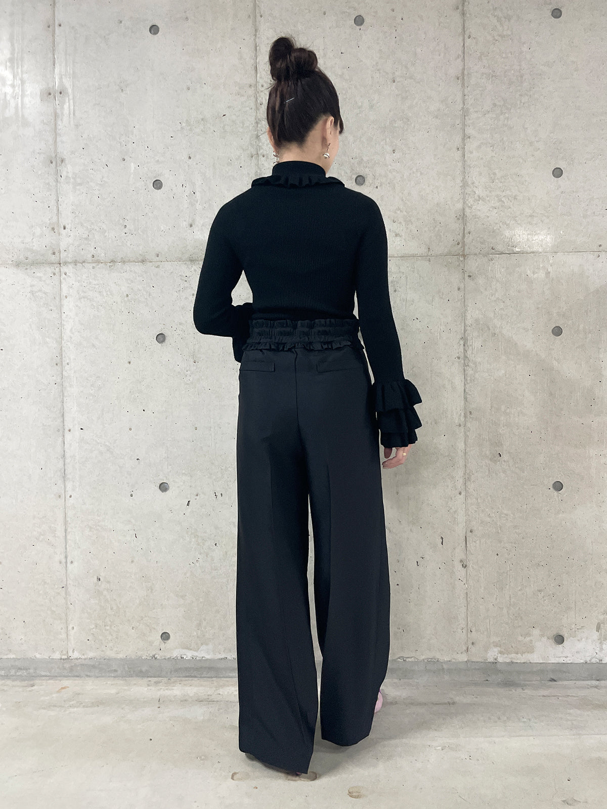 Hilary rib knit Black