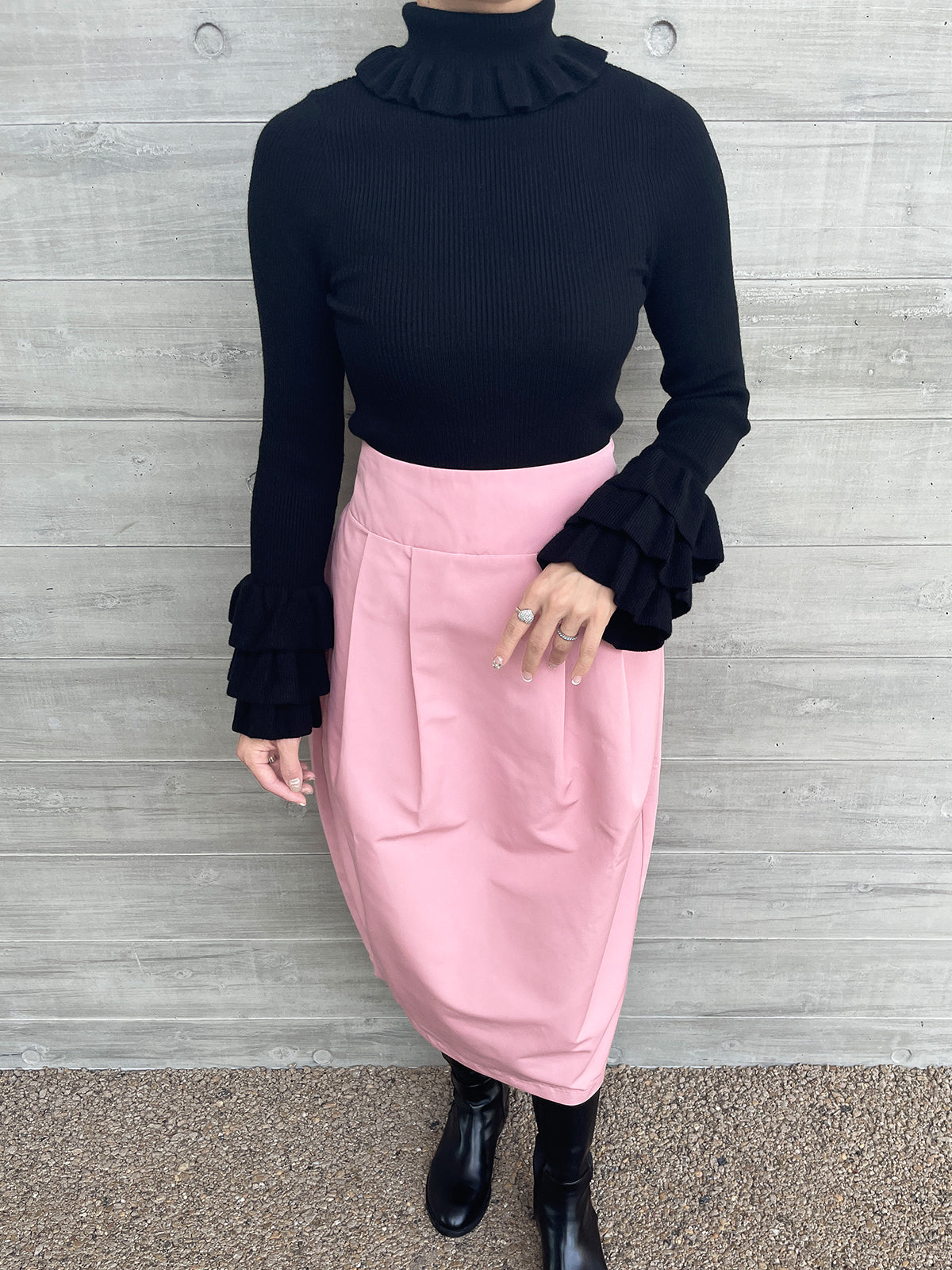 Hilary rib knit Black