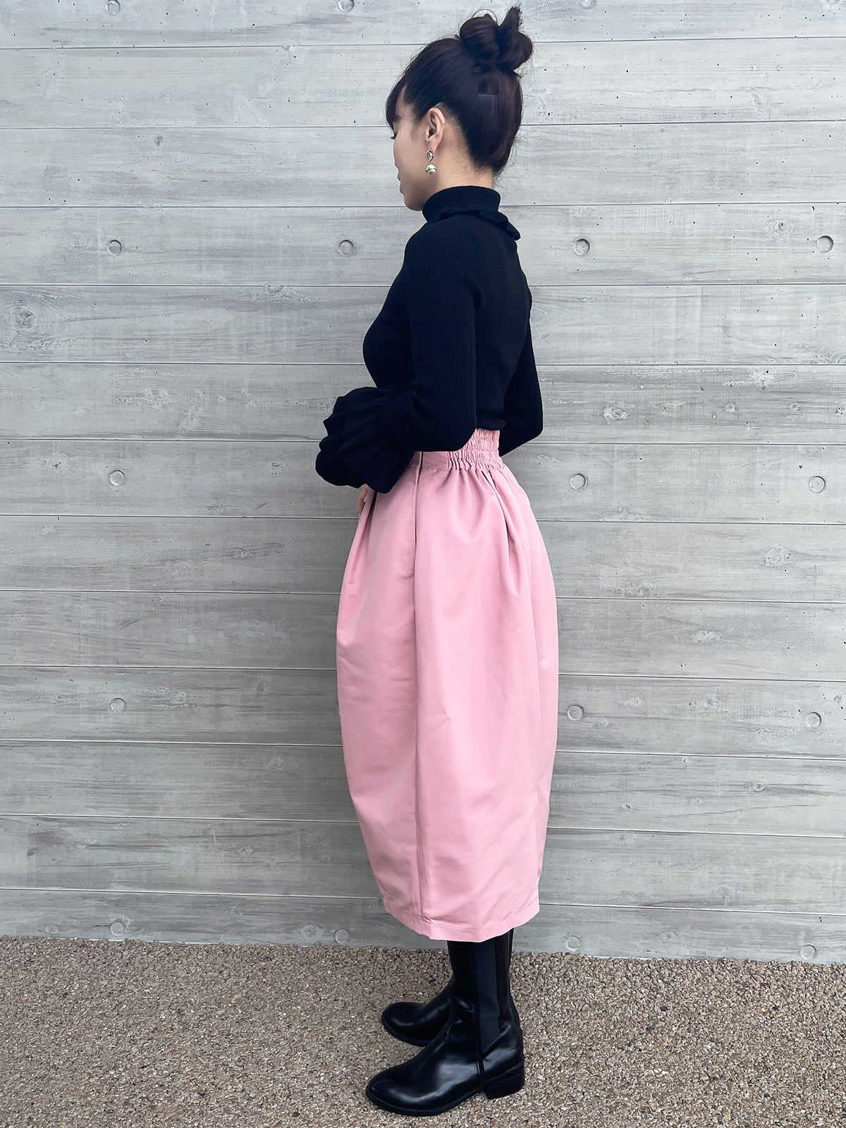 Hilary rib knit Black