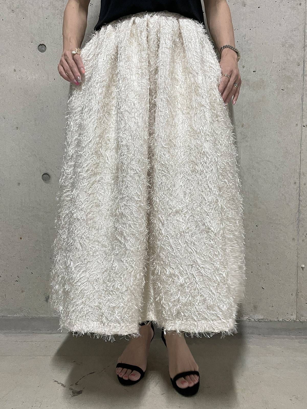 BLAMINK ジャカードフレアスカート 2024prefall