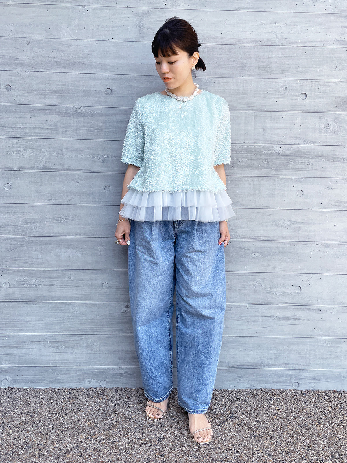 Jacquard Flowers Tops / Jacquard Flower Tops ꕥ Nagoya Sakae Mitsukoshi POPUP Pre-order Items ꕥ