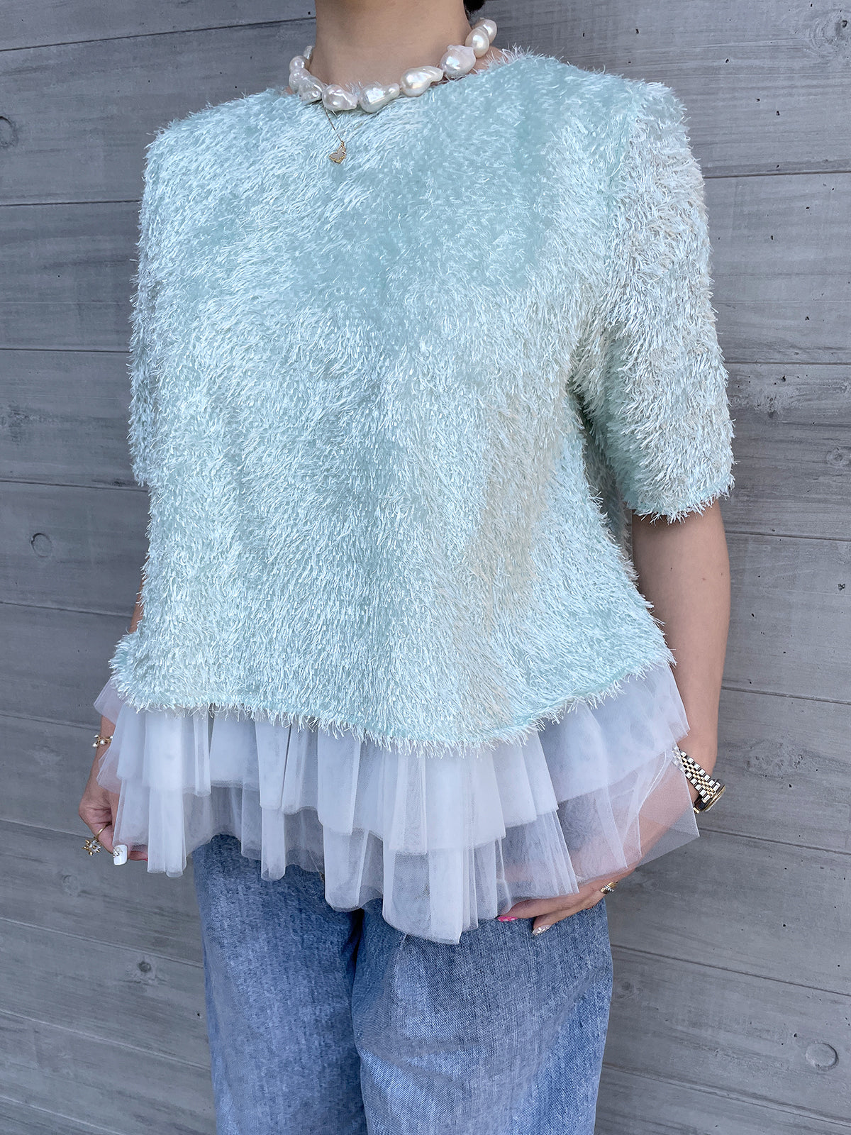 Jacquard Flowers Tops / Jacquard Flower Tops ꕥ Nagoya Sakae Mitsukoshi POPUP Pre-order Items ꕥ