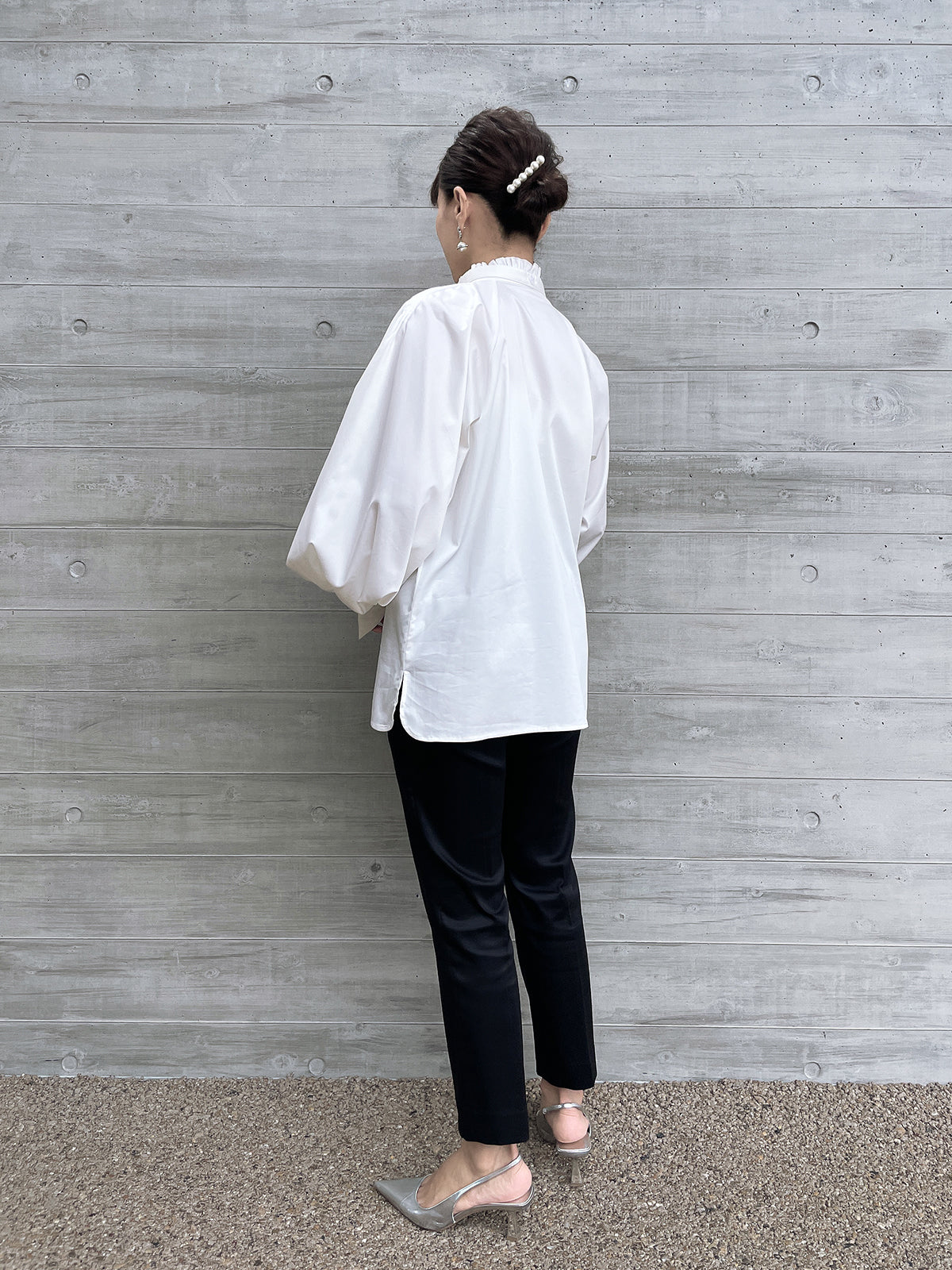 Lupure ribbon blouse White