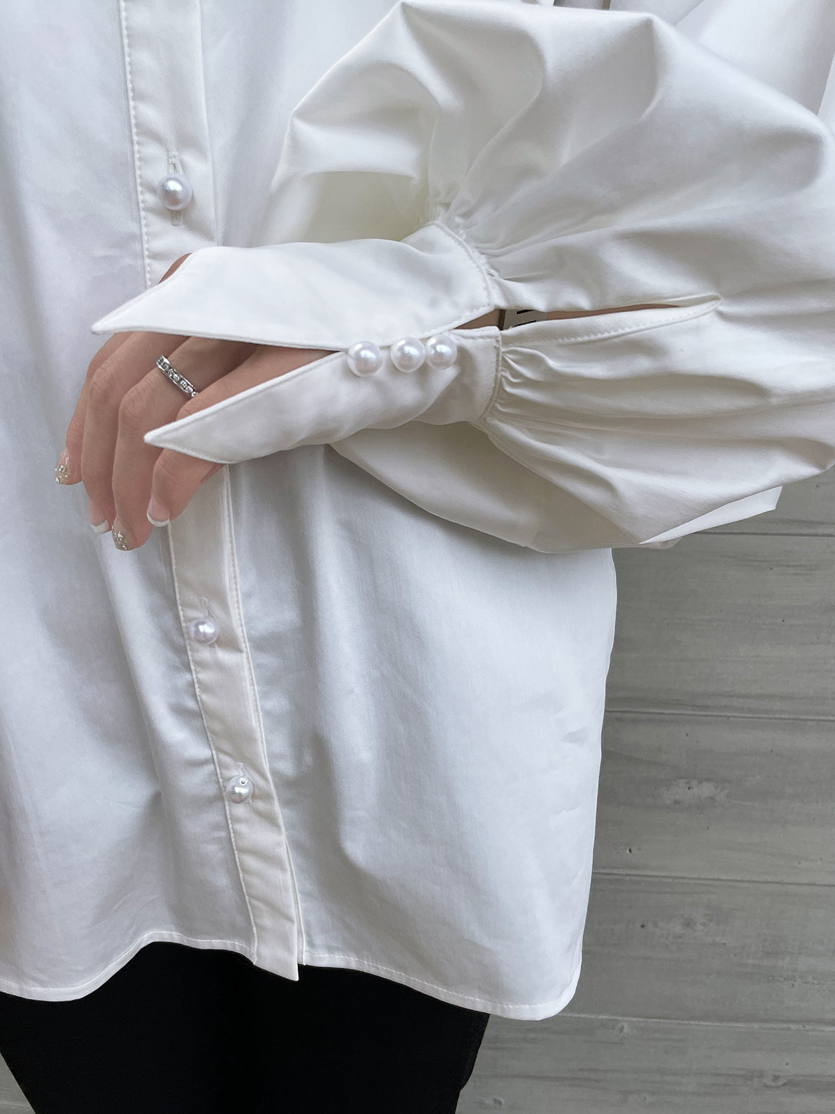 Lupure ribbon blouse White