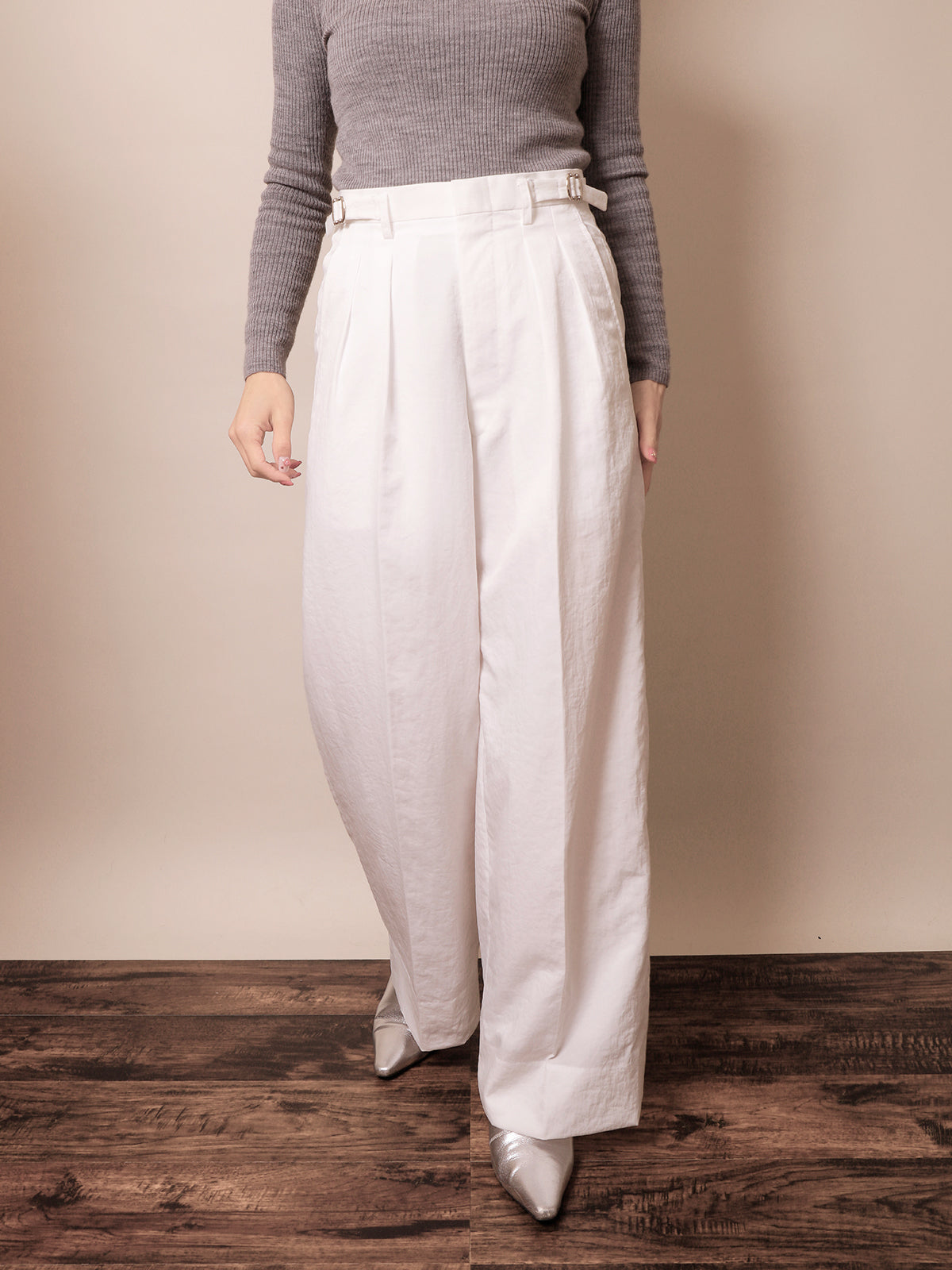 ☆ポップアップ会場限定販売☆ 2in Wide Pant White / 2in ワイドパンツ ホワイト