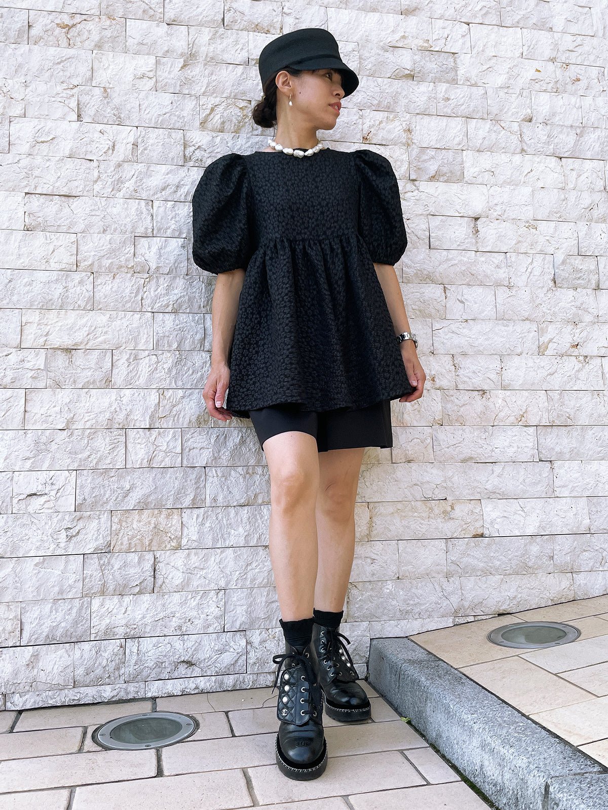 Jacquard Flowers Tops