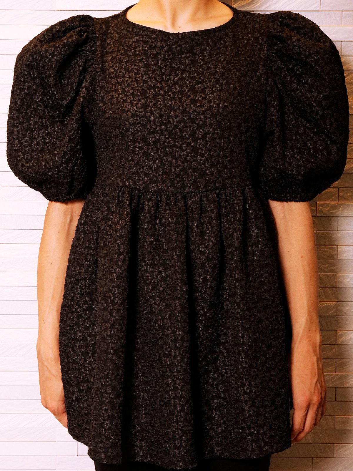 Jacquard Flowers Tops