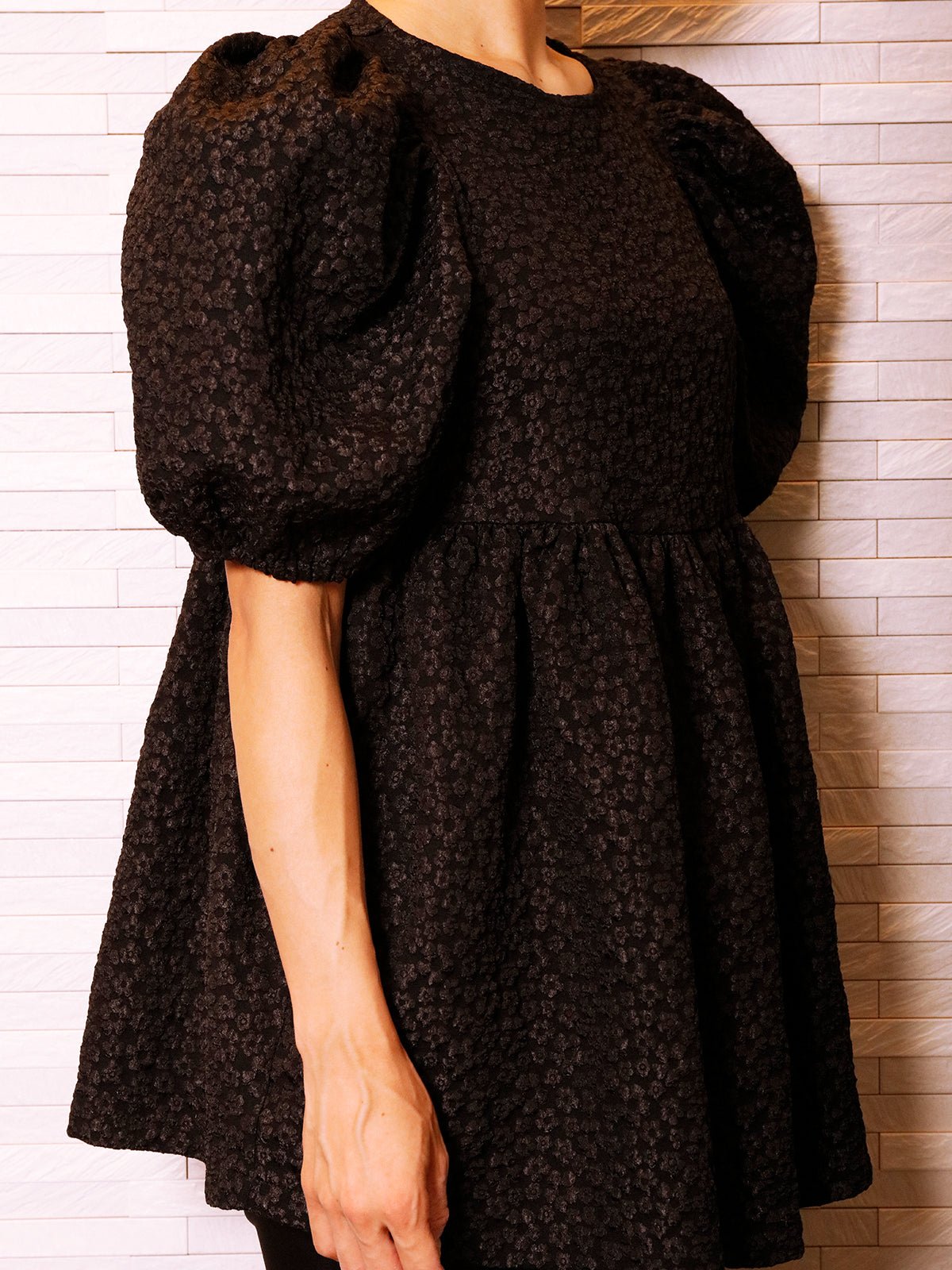 Jacquard Flowers Tops