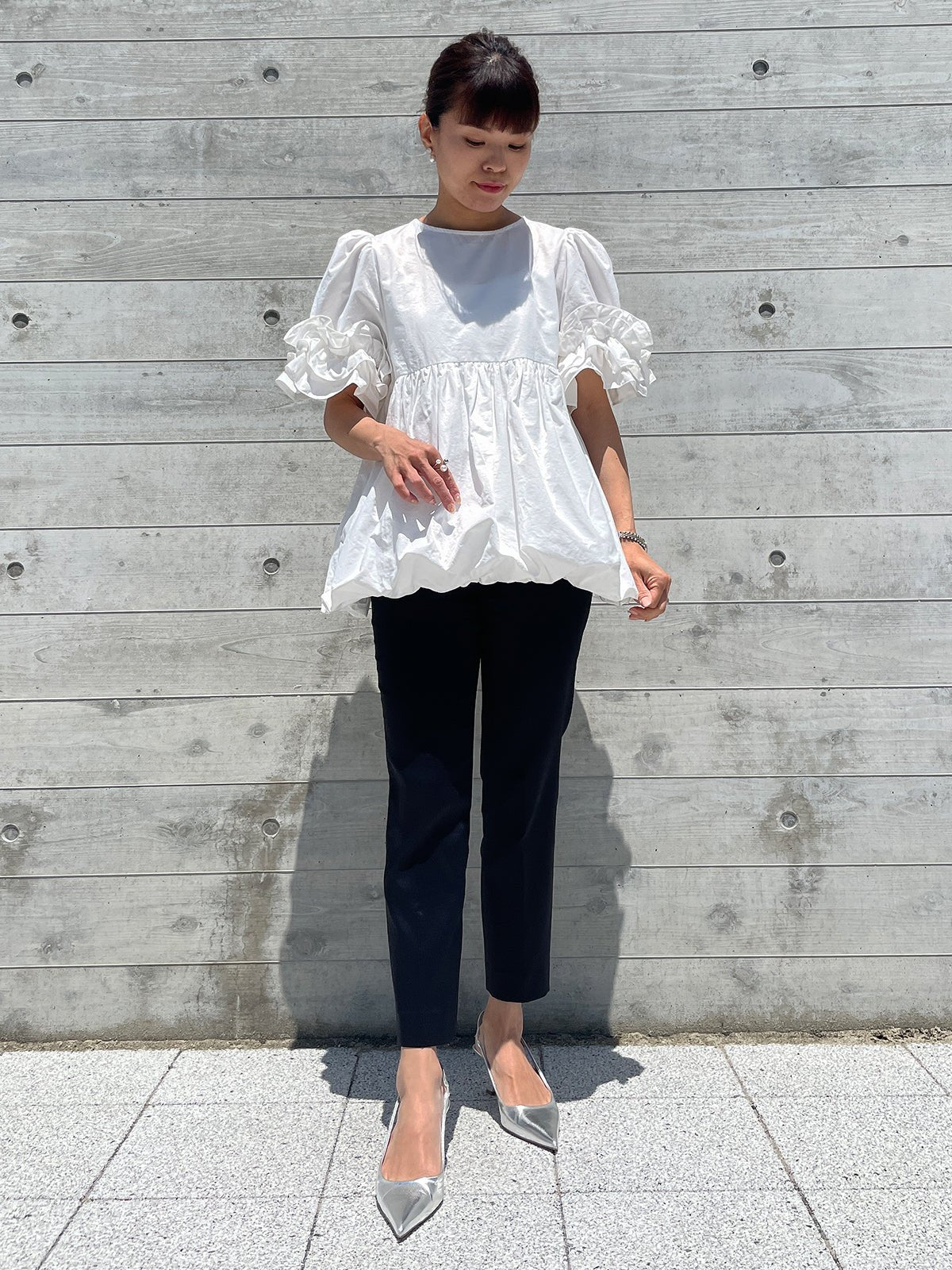BALLON Tunic White / バルーンチュニック ホワイト
