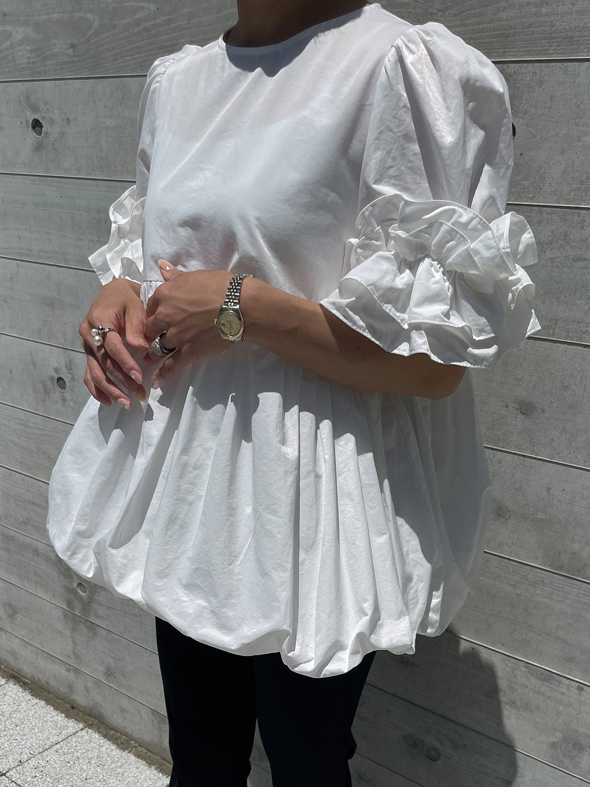 BALLON Tunic White / バルーンチュニック ホワイト