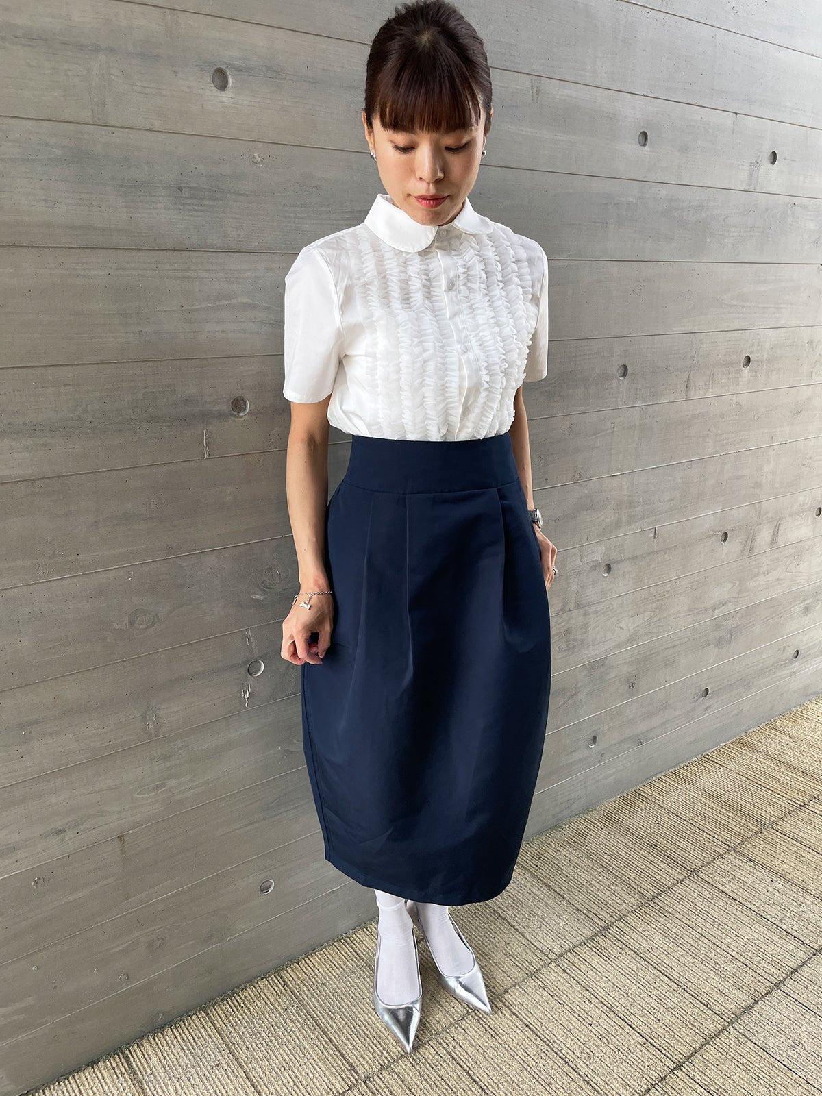 WINSOME COCOON Skirt Navy