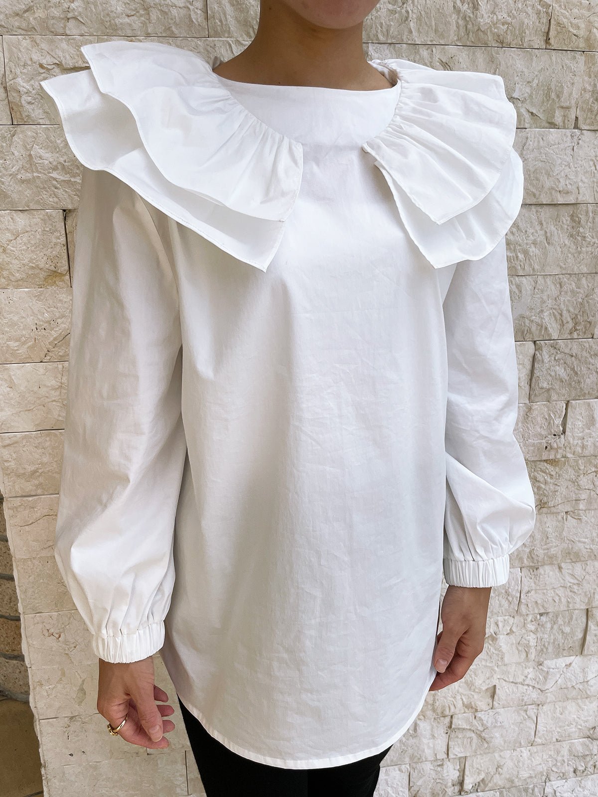 Ribbon Blouse White