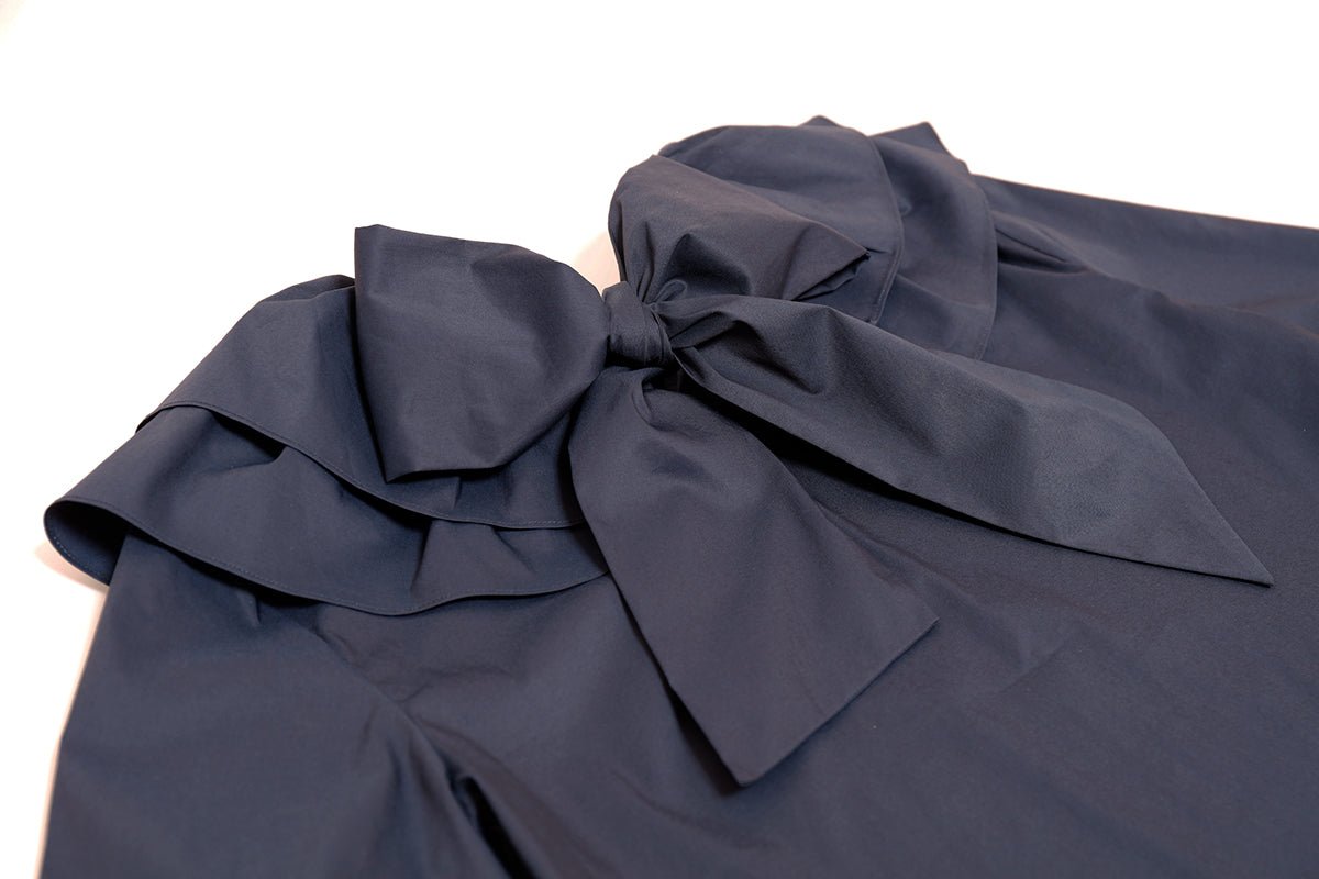 Ribbon Blouse Navy