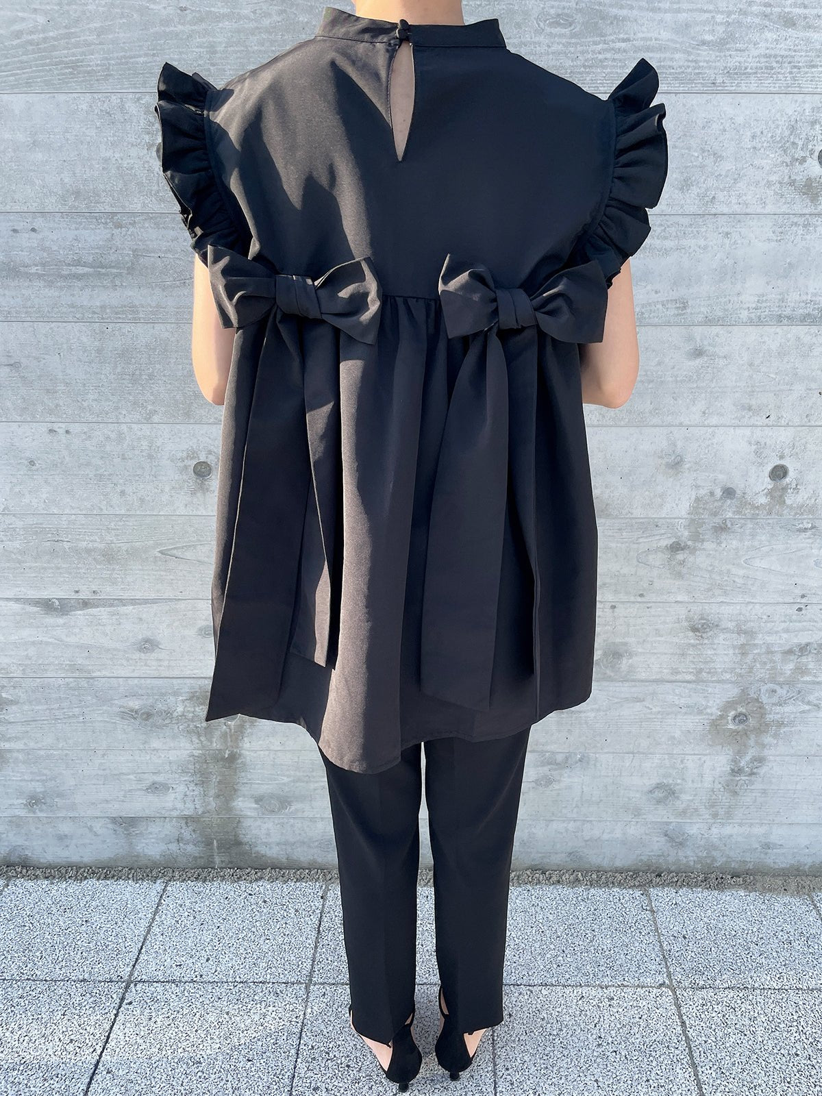 RIBBON WING Blouse Black / リボンウィング ブラウス ブラック