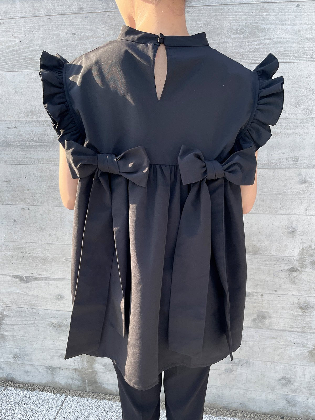 RIBBON WING Blouse Black / リボンウィング ブラウス ブラック