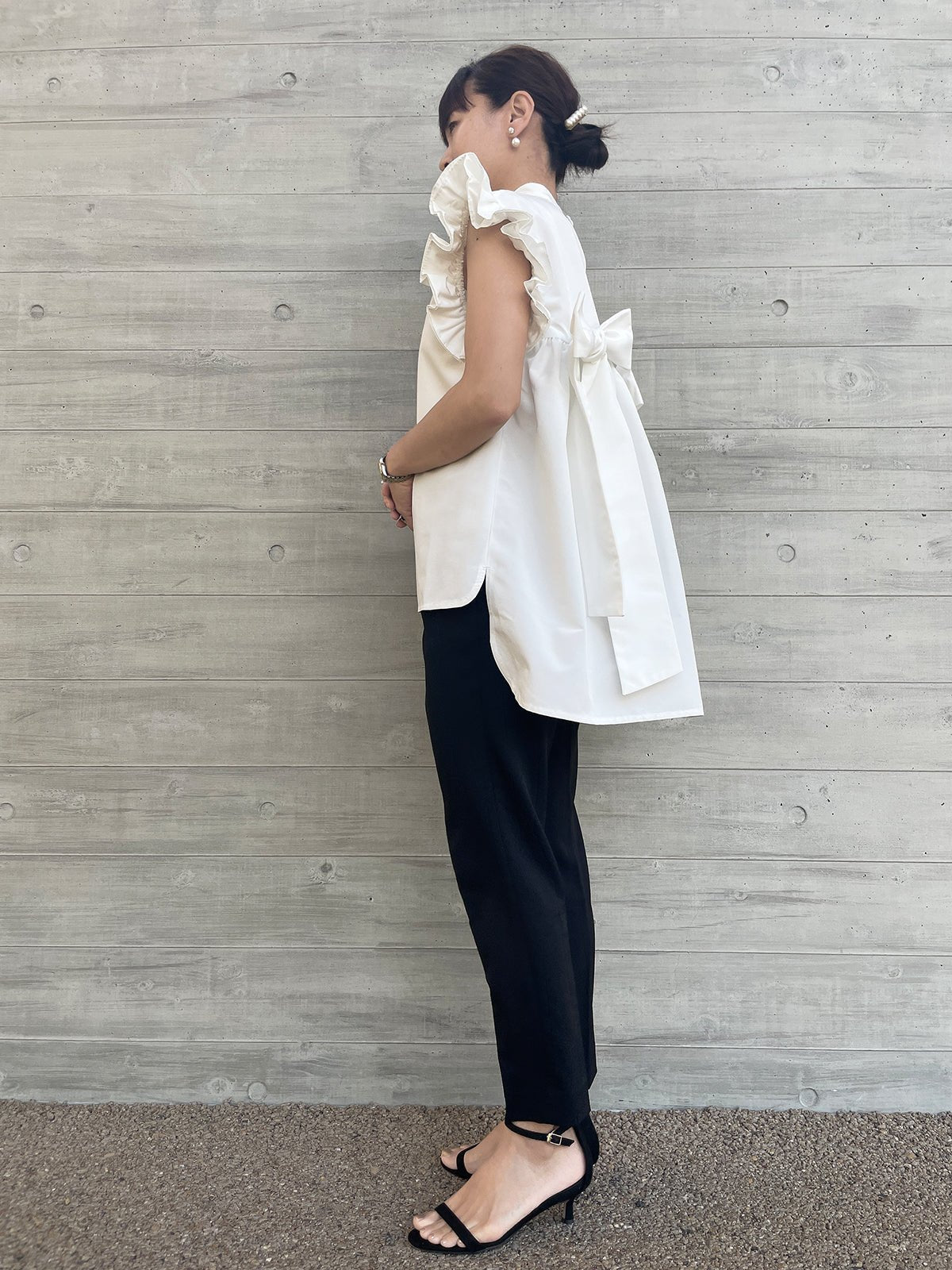 RIBBON WING Blouse White / リボンウィング ブラウス ホワイト