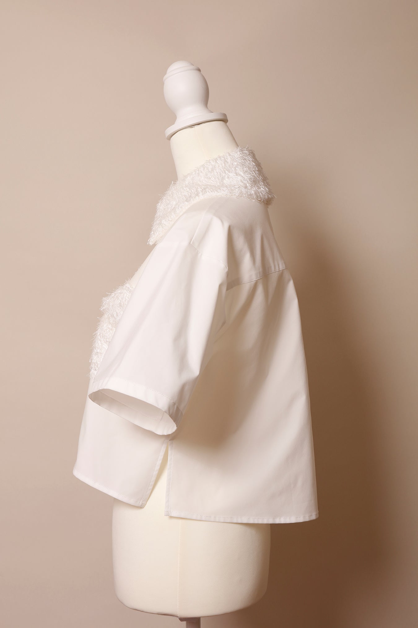 MKMK short blouse White / モケモケ ショート ブラウス ホワイト