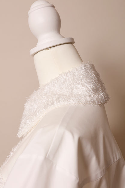 MKMK short blouse White / モケモケ ショート ブラウス ホワイト