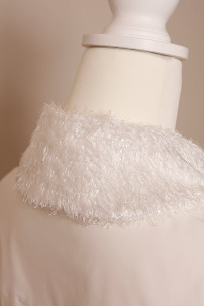 MKMK short blouse White / モケモケ ショート ブラウス ホワイト