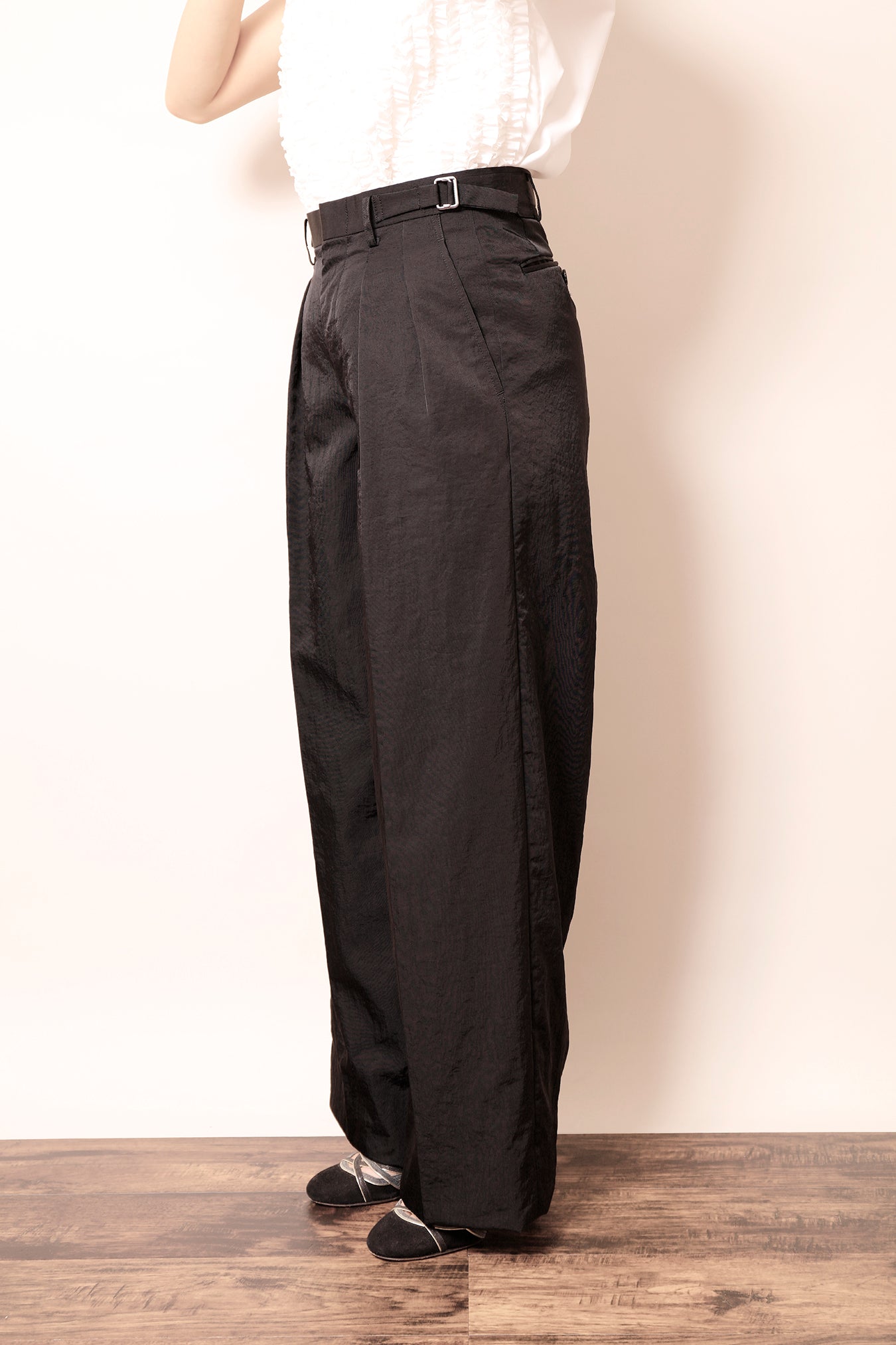 ☆ポップアップ会場限定販売☆ ２in Wide Pant Black / 2in ワイドパンツ ブラック