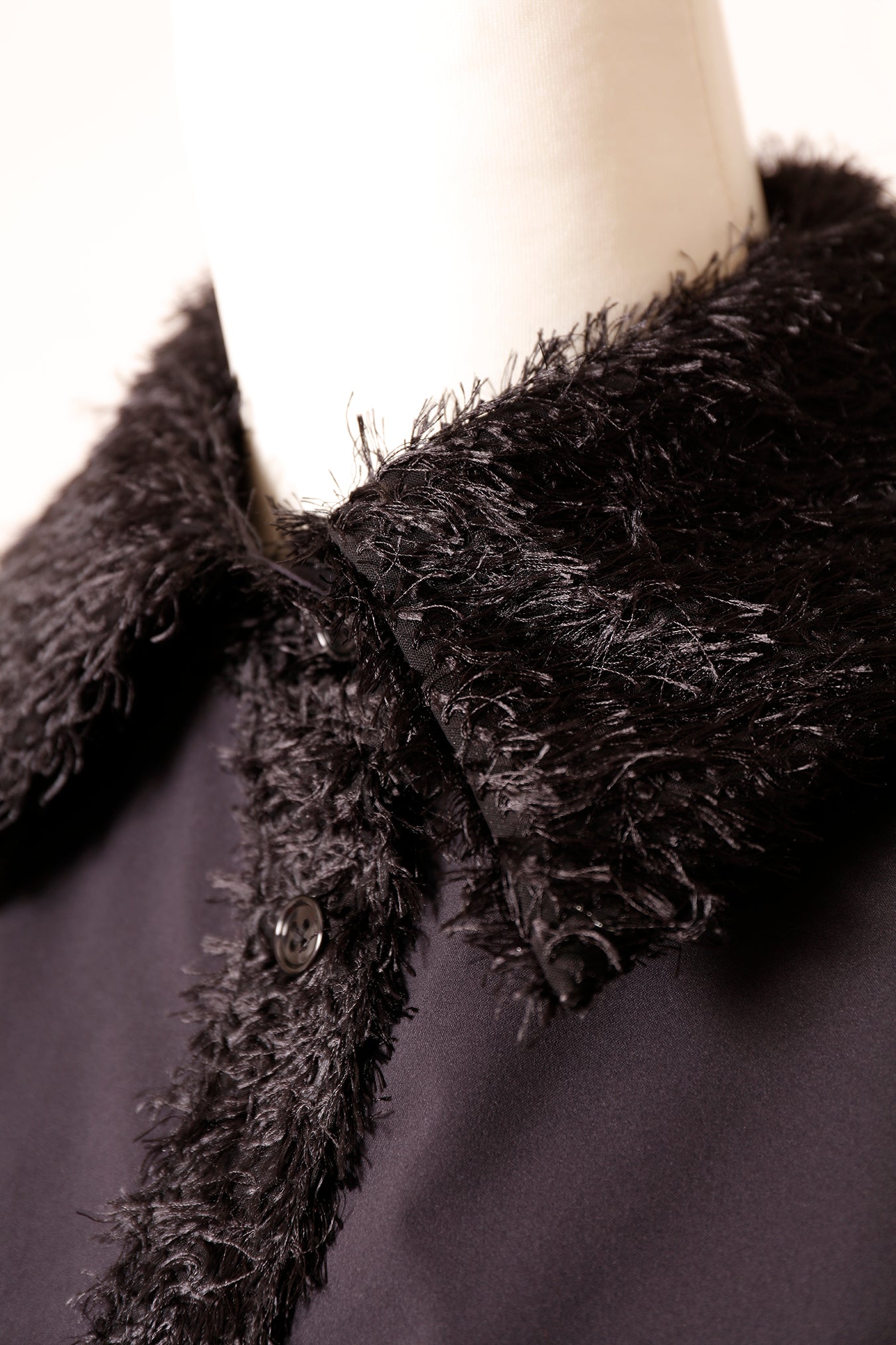 MKMK short blouse Black / モケモケ ショート ブラウス ブラック