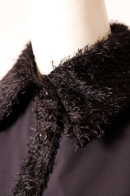 MKMK short blouse Black / モケモケ ショート ブラウス ブラック