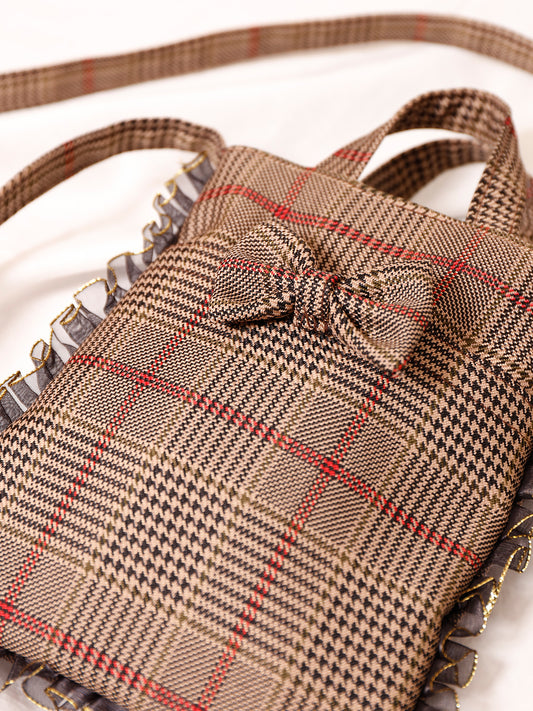 youa by NT  MINI RBN CHK bag  / ミニリボン チェックバッグ