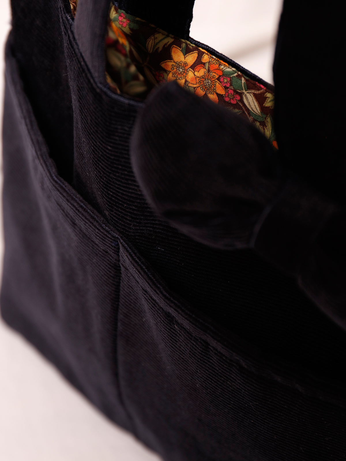 youa by NT CRDRY RBN bag  / コーデュロイ リボン バッグ