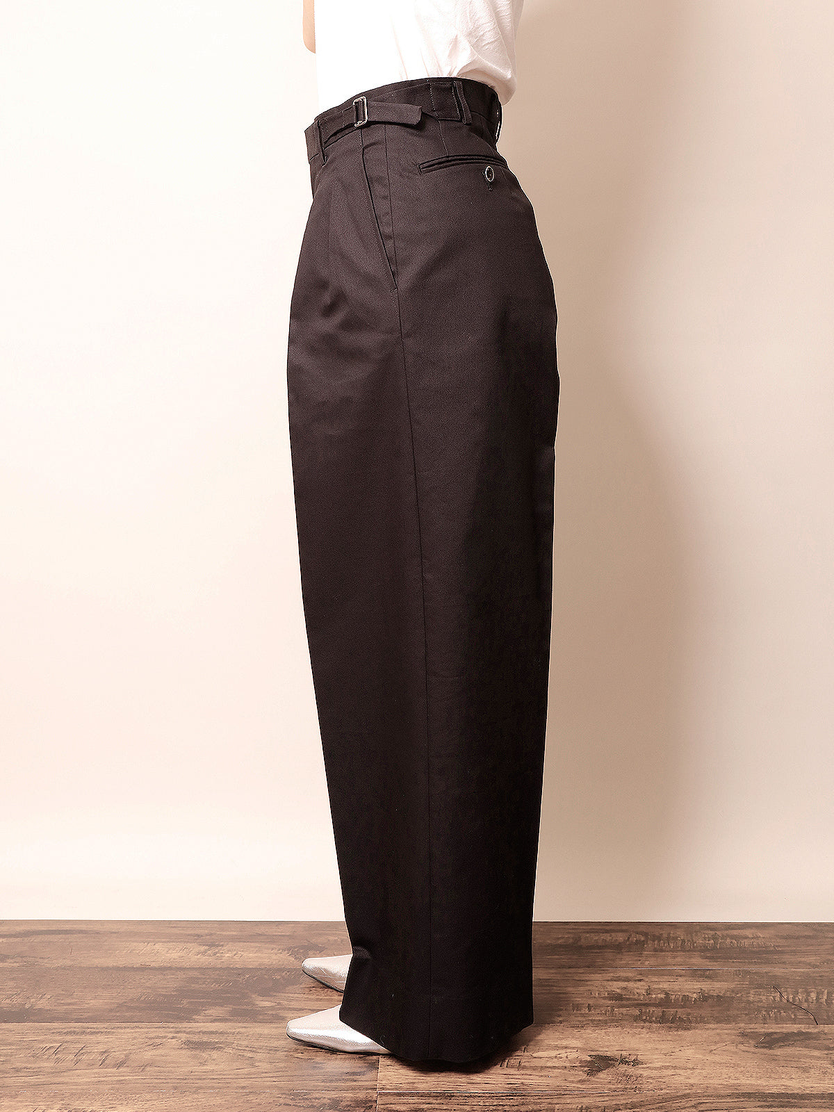 ☆ポップアップ会場限定販売☆ ２in Wide Pant CHINOBlack / 2in ワイドパンツ チノブラック
