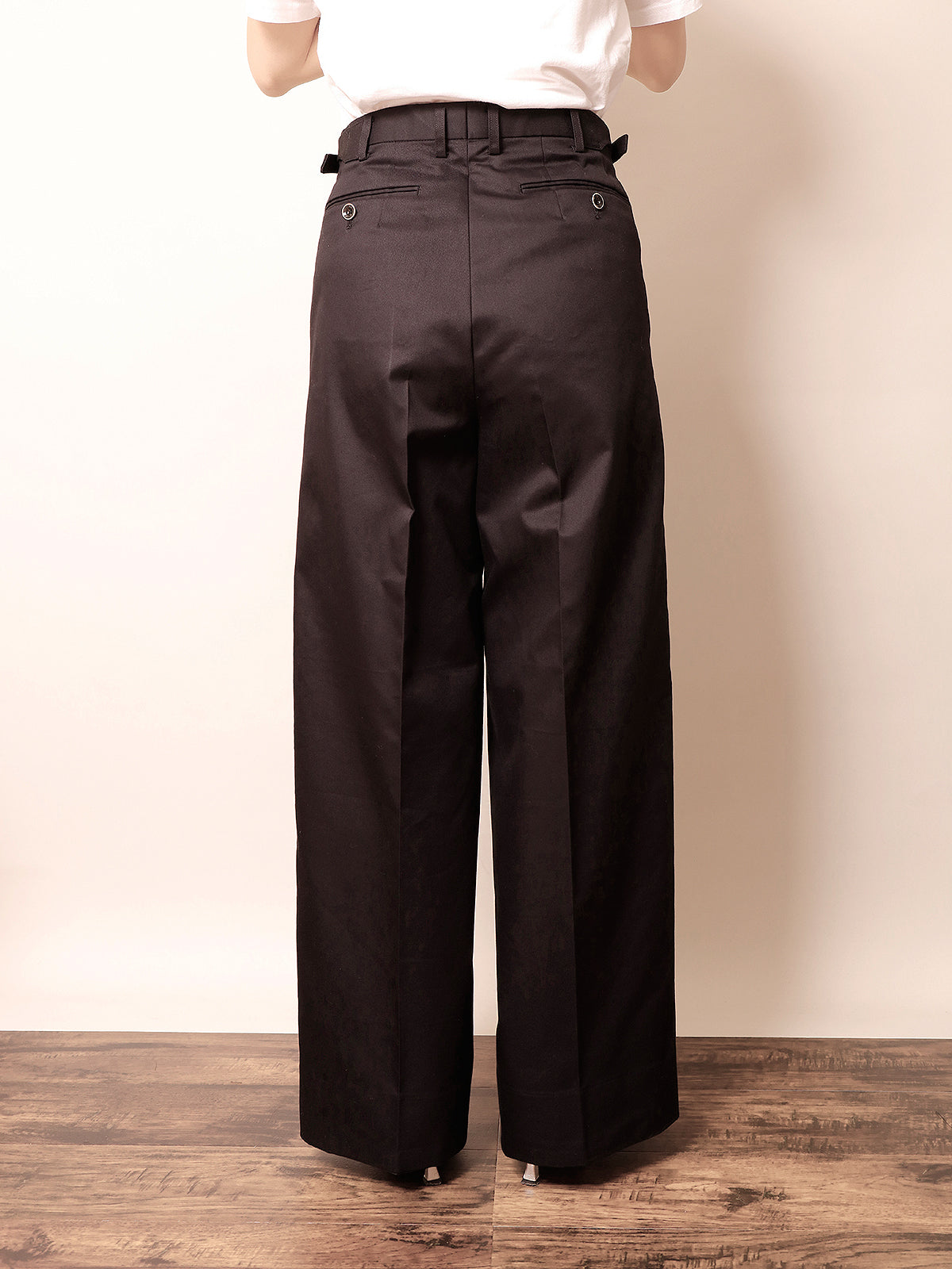 ☆ポップアップ会場限定販売☆ ２in Wide Pant CHINOBlack / 2in ワイドパンツ チノブラック