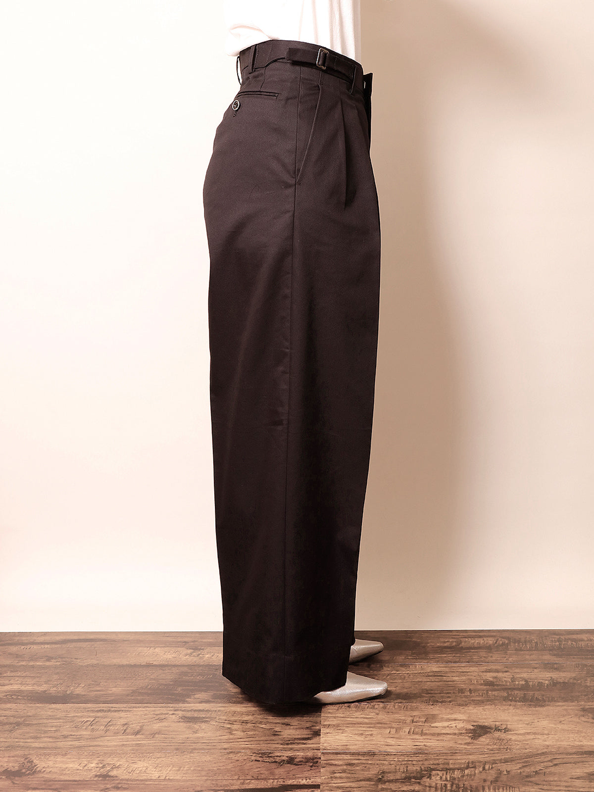 ☆ポップアップ会場限定販売☆ ２in Wide Pant CHINOBlack / 2in ワイドパンツ チノブラック