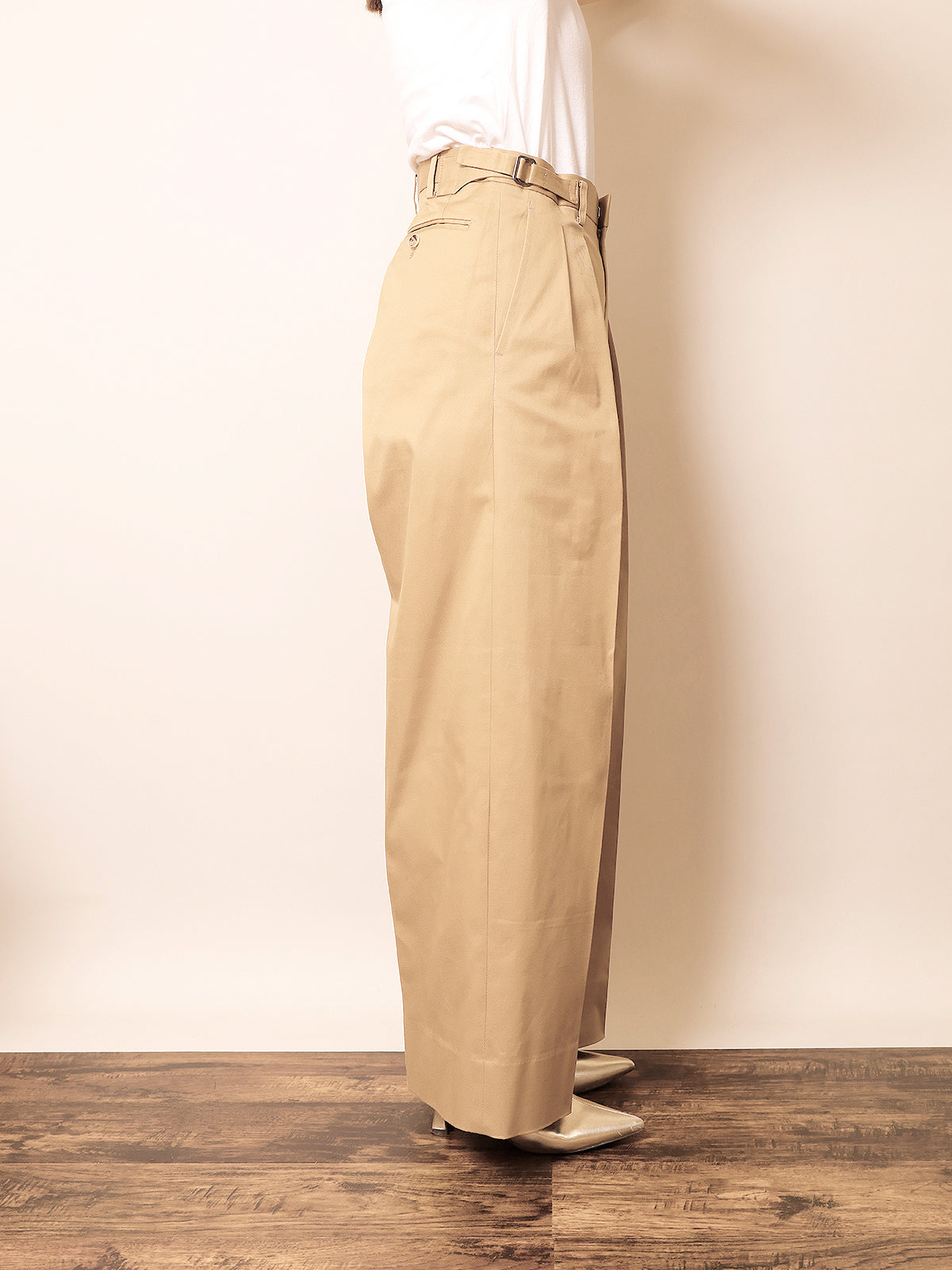 ☆ポップアップ会場限定販売☆ ２in Wide Pant CHINOBeige / 2in ワイドパンツ チノベージュ