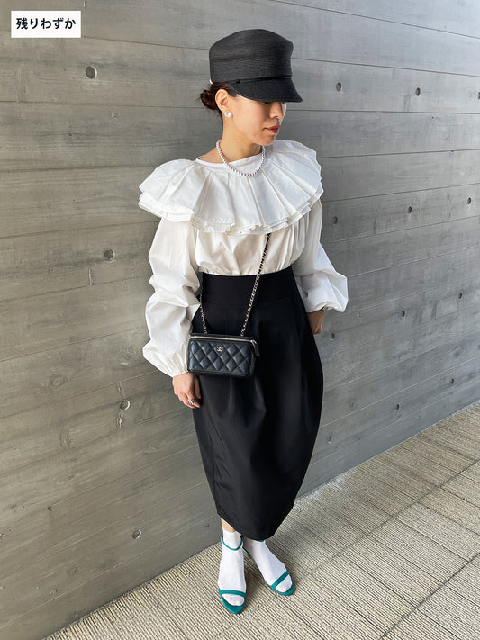 WINSOME COCOON Skirt Black / ウィンサムコクーンスカート ブラック