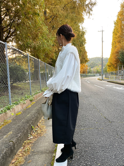 WINSOME COCOON Skirt Black / ウィンサムコクーンスカート ブラック