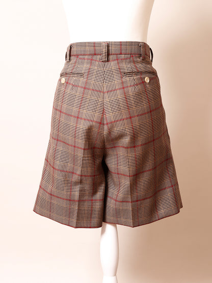 ☆ポップアップ会場限定販売☆ Glencheck Short Pant / グレンチェックショートパンツ