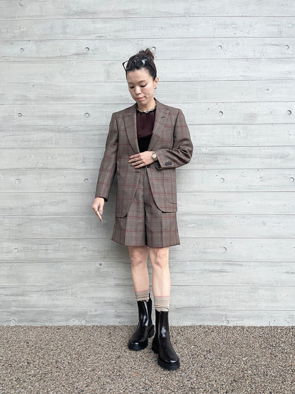 ☆ポップアップ会場限定販売☆ Mannish Glencheck Jacket / マニッシュグレンチェックジャケット