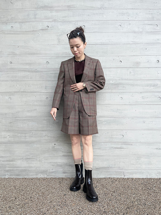 ☆ポップアップ会場限定販売☆ Mannish Glencheck Jacket / マニッシュグレンチェックジャケット