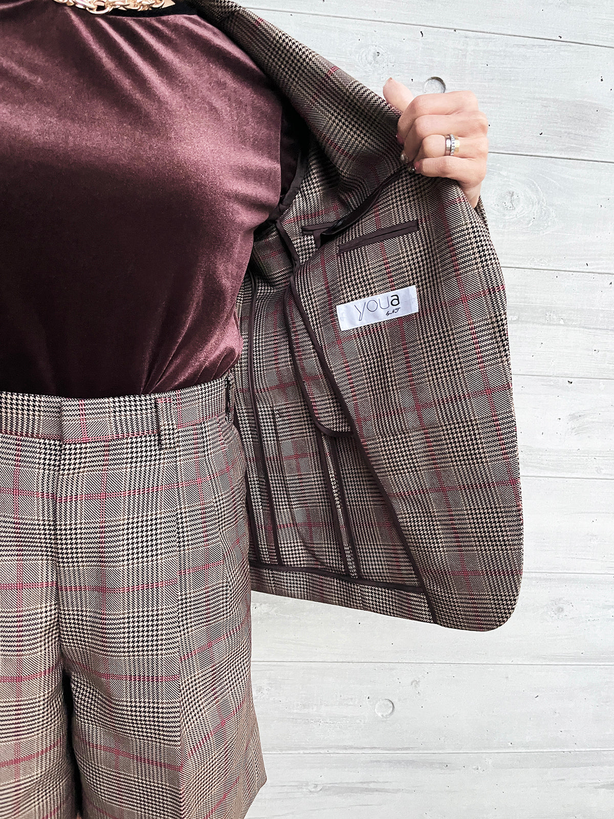 ☆ポップアップ会場限定販売☆ Mannish Glencheck Jacket / マニッシュグレンチェックジャケット