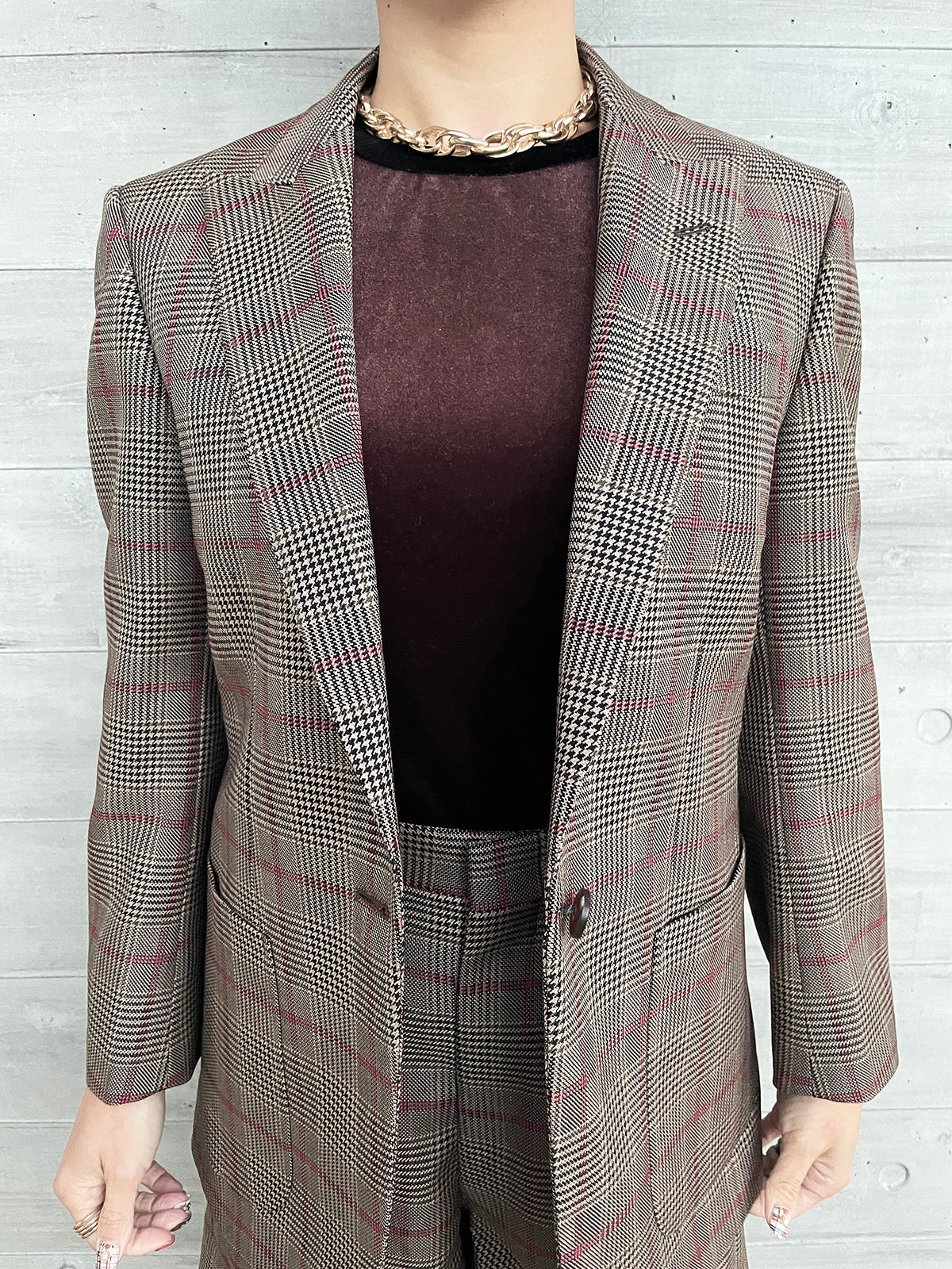 ☆ポップアップ会場限定販売☆ Mannish Glencheck Jacket / マニッシュグレンチェックジャケット