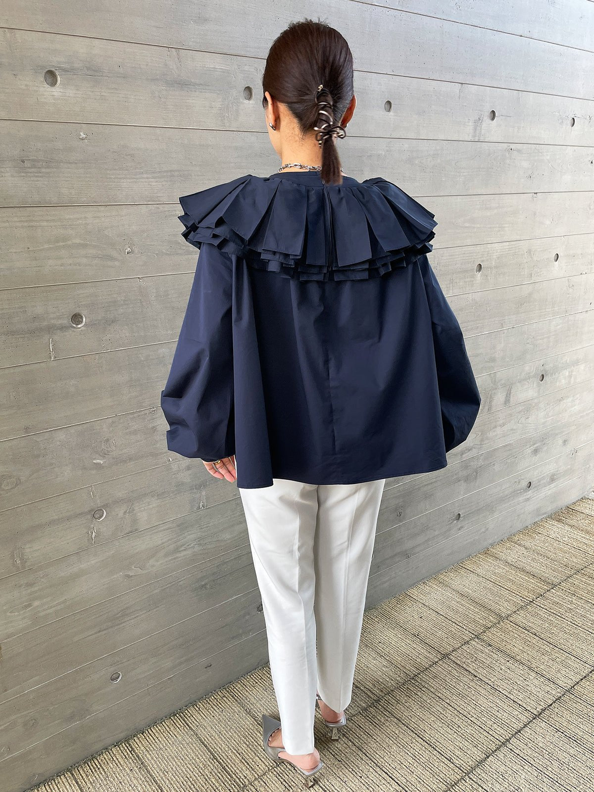 HARISEN Blouse Navy / ハリセンブラウス ネイビー