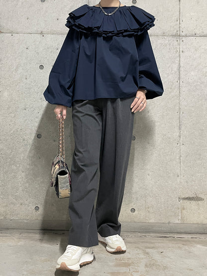 HARISEN Blouse Navy / ハリセンブラウス ネイビー