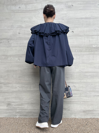 HARISEN Blouse Navy / ハリセンブラウス ネイビー