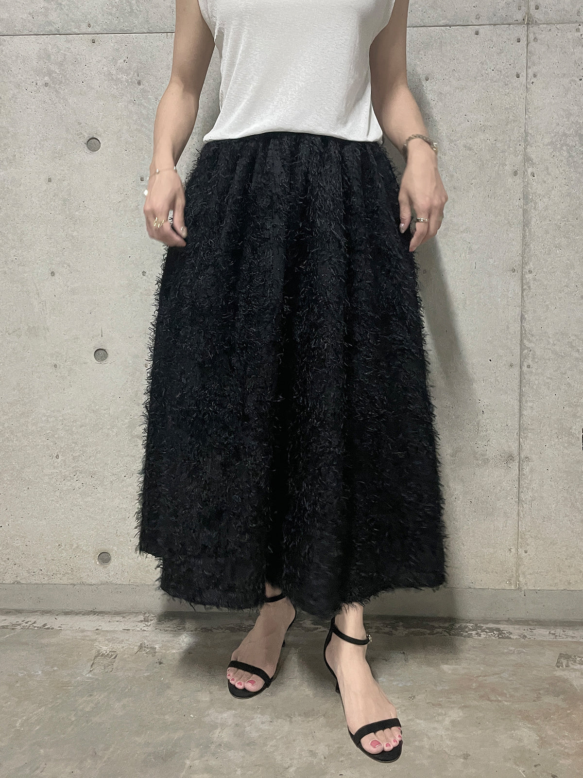 スカート Jil Sander Long Flared Skirt JIL SANDER - 【美品 22SS】JIL SANDER ストライプフレア