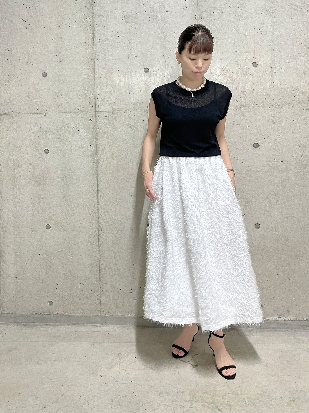 スカート Taylor flare skirt Powdery Stretch Flare Skirt - Beige [A03_G251L627] | AOKI GLOBAL