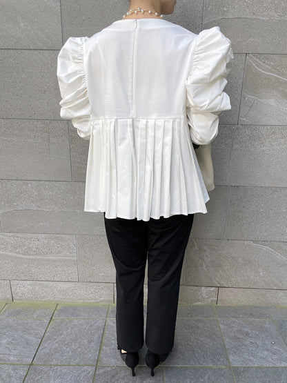 MKMK puffsquare blouse White / MOKUMOKU puffsquare blouse White