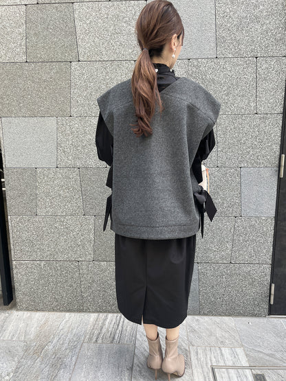 Rinkbbon gilet Charcoal gray