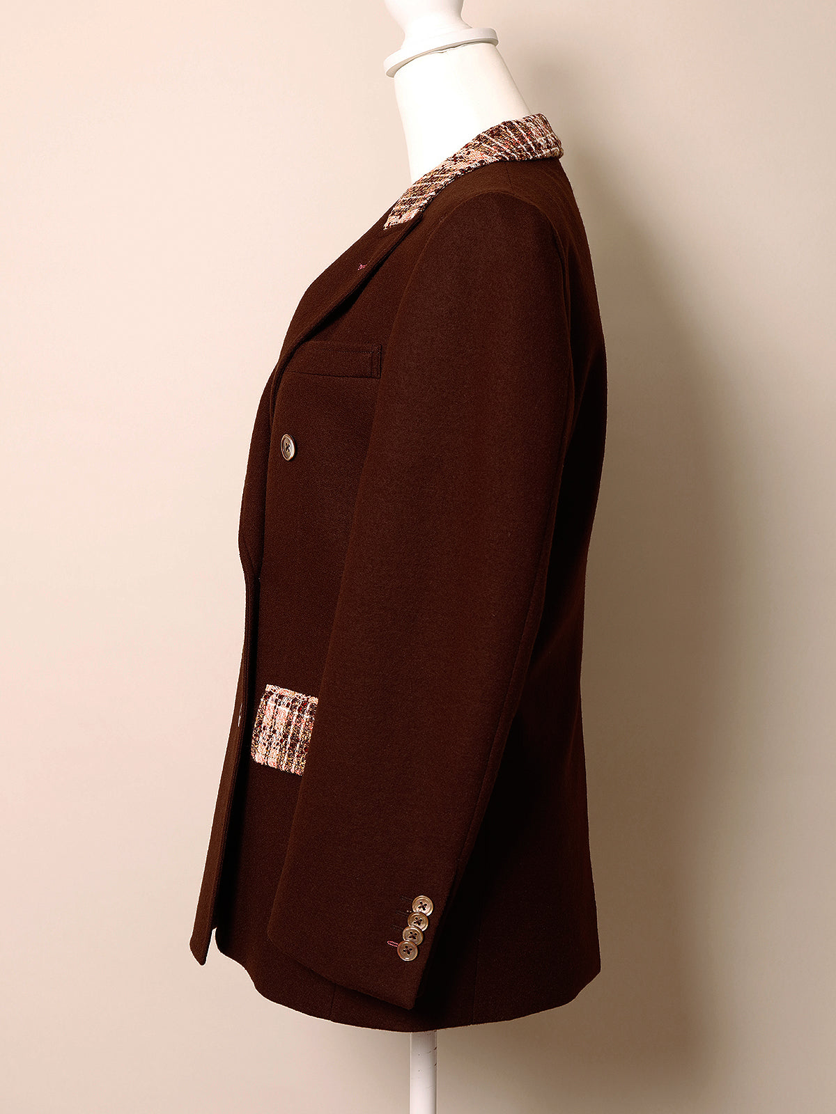 ☆ポップアップ会場限定販売☆ WandT DB Jacket / ウールandツイード ダブルブレストジャケット